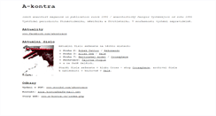 Desktop Screenshot of a-kontra.cz